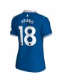 Everton Ashley Young #18 Domácí Dres pro Dámské 2023-24 Krátký Rukáv